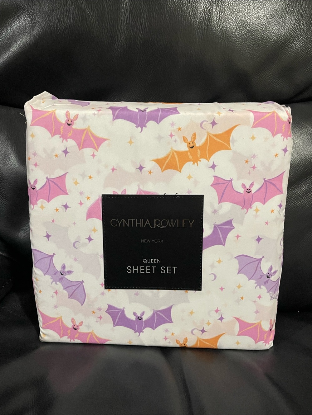 Halloween CYNTHIA ROWLEY Happy Bats Queen Sheet Set